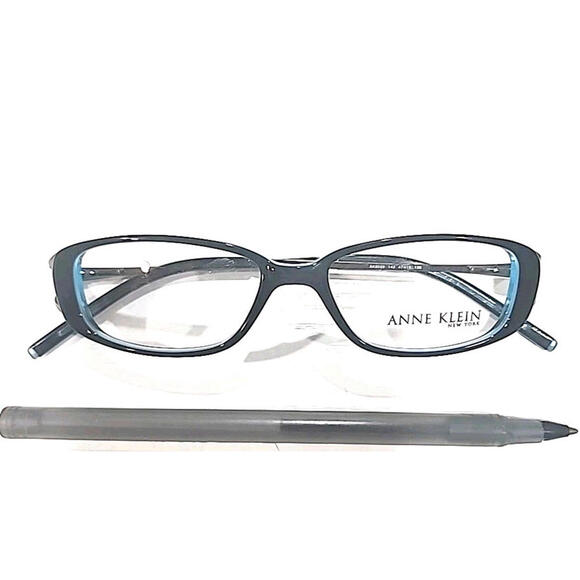 Anne Klein AK8048 142 Girls Petite Blue Rectangle Eyeglasses 47-15 135 New - Picture 4 of 6